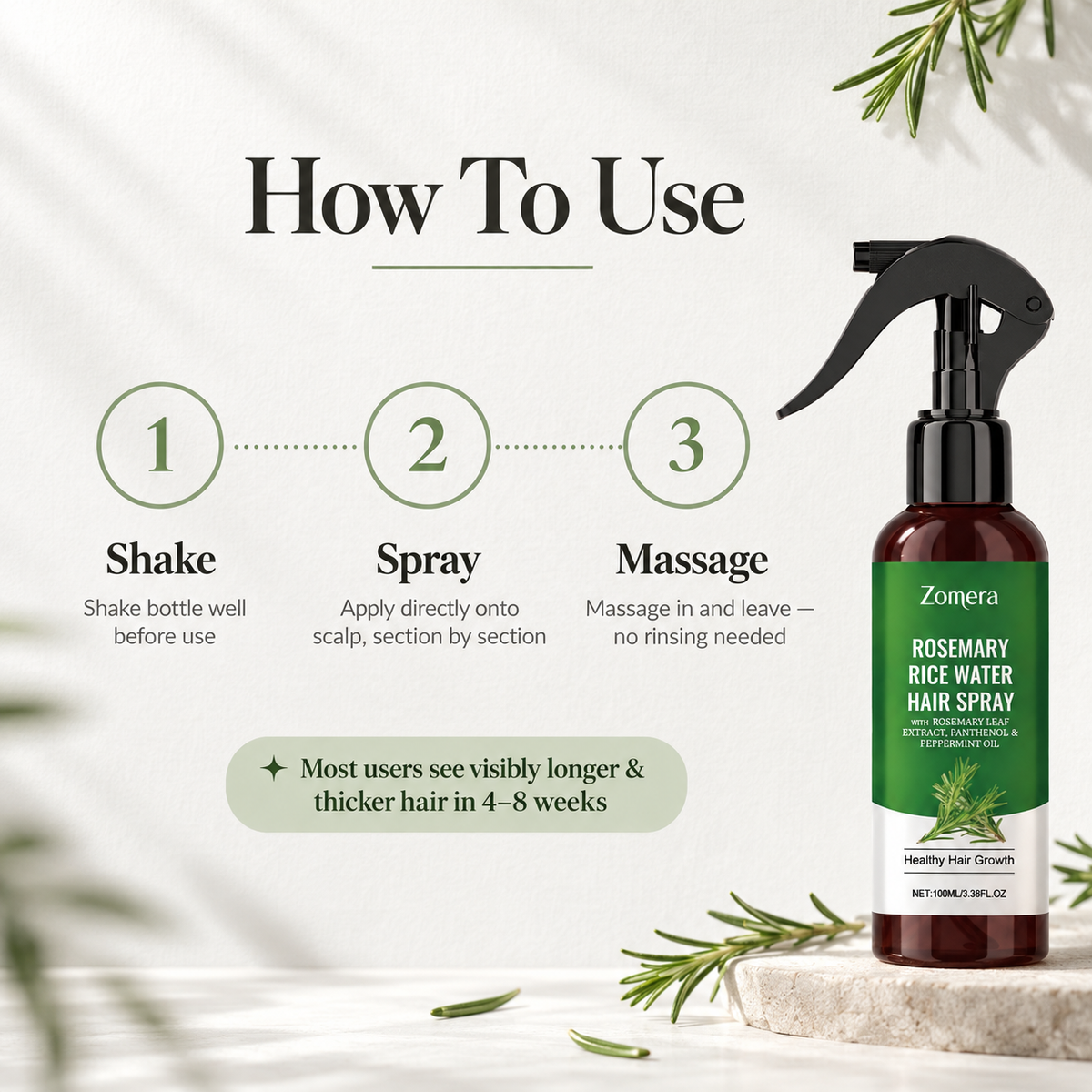 Zomera HairRestore™ Hair Growth Spray